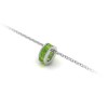 Channel Set Baguette Peridot Birthstone Bead Charm