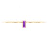 Channel Set Baguette Amethyst Birthstone Bead Charm