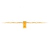Channel Set Baguette Citrine Birthstone Bead Charm