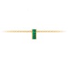 Channel Set Baguette Emerald Birthstone Bead Charm