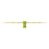 Channel Set Baguette Peridot Birthstone Bead Charm