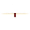 Channel Set Baguette Ruby Birthstone Bead Charm