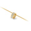 Channel Set Baguette Lab Diamond Birthstone Bead Charm