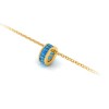 Channel Set Baguette Topaz Birthstone Bead Charm