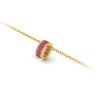 Channel Set Baguette Tourmaline Birthstone Bead Charm