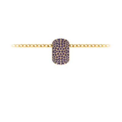 Pavé Alexandrite Birthstone Bead Charm