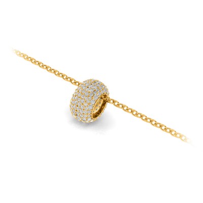 Pavé Lab Diamond Birthstone Bead Charm