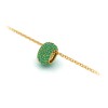 Pavé Emerald Birthstone Bead Charm