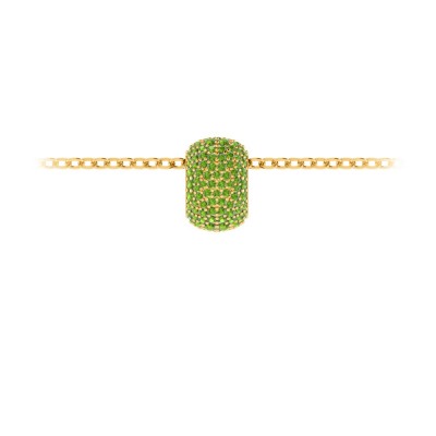 Pavé Peridot Birthstone Bead Charm