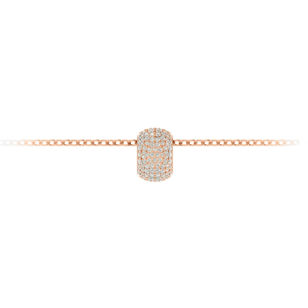 Pavé CZ Birthstone Bead Charm
