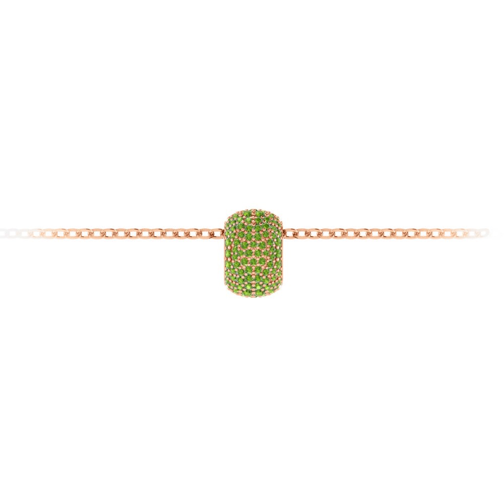 Pavé Peridot Birthstone Bead Charm