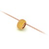 Pav?Citrine Birthstone Bead Charm