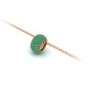 Pavé Emerald Birthstone Bead Charm