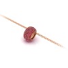 Pavé Ruby Birthstone Bead Charm