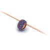 Pavé Sapphire Birthstone Bead Charm