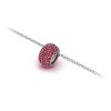 Pavè Ruby Birthstone Bead Charm