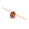 Pavé Ruby Birthstone Bead Charm