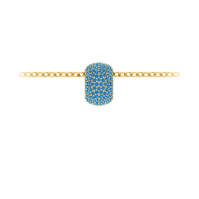 Pavé Topaz Birthstone Bead Charm
