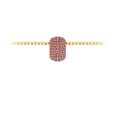Pavé Tourmaline Birthstone Bead Charm