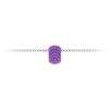 Pavé Amethyst Birthstone Bead Charm