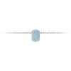 Pavé Aquamarine Birthstone Bead Charm