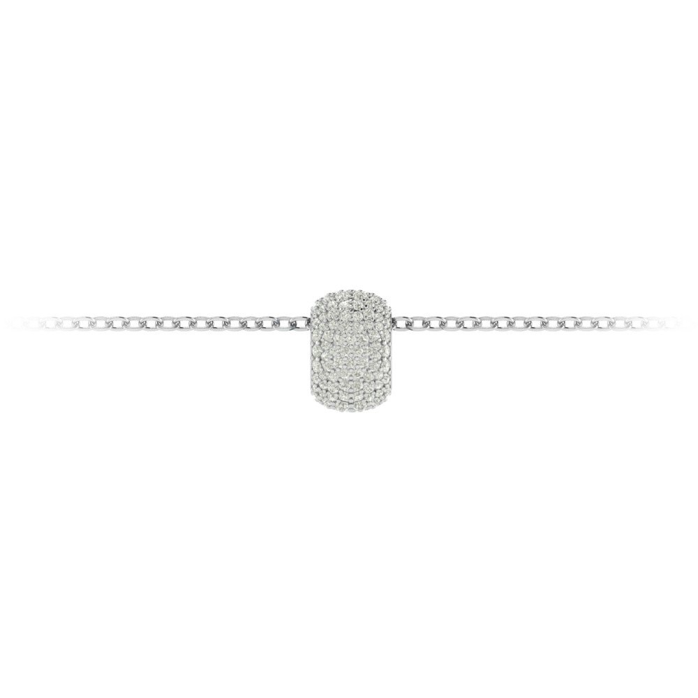 Pavé Lab Diamond Birthstone Bead Charm