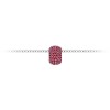 Pav?Ruby Birthstone Bead Charm