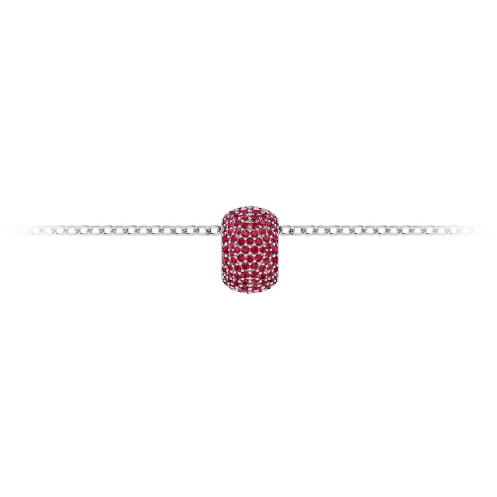 Pav?Ruby Birthstone Bead Charm