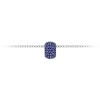 Pav?Sapphire Birthstone Bead Charm