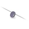 Pavé Alexandrite Birthstone Bead Charm