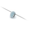 Pavé Aquamarine Birthstone Bead Charm