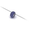Pav?Sapphire Birthstone Bead Charm