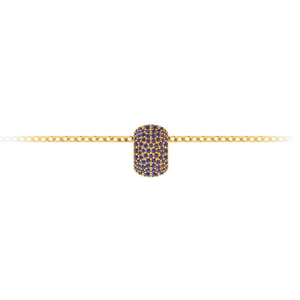 Pavè Alexandrite Birthstone Bead Charm