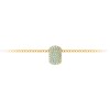 Pav?Aquamarine Birthstone Bead Charm
