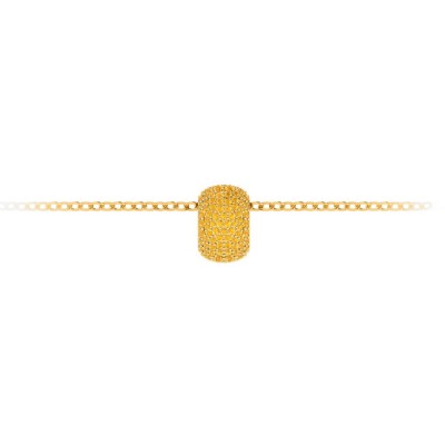 Pavè Citrine Birthstone Bead Charm