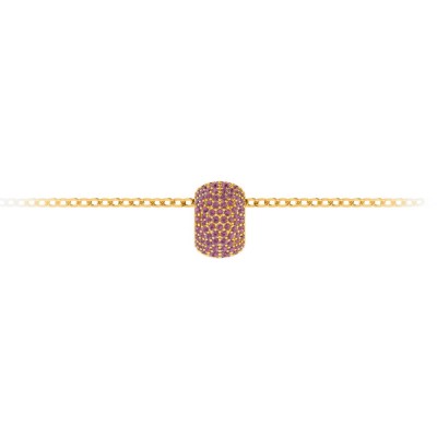Pav?Tourmaline Birthstone Bead Charm