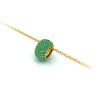 Pav?Emerald Birthstone Bead Charm