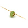 Pav?Peridot Birthstone Bead Charm
