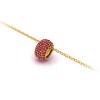 Pavè Ruby Birthstone Bead Charm