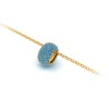 Pavè Topaz Birthstone Bead Charm