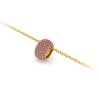 Pav?Tourmaline Birthstone Bead Charm