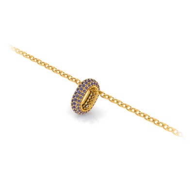 Mini Pavé Alexandrite Birthstone Bead Charm