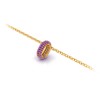 Mini Pavé Amethyst Birthstone Bead Charm
