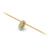 Mini Pavé Aquamarine Birthstone Bead Charm