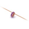 Mini Pavé Amethyst Birthstone Bead Charm