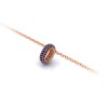 Mini Pavé Sapphire Birthstone Bead Charm