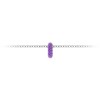 Mini Pavé Amethyst Birthstone Bead Charm