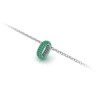 Mini Pavé Emerald Birthstone Bead Charm