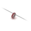 Mini Pavé Ruby Birthstone Bead Charm