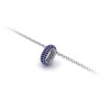 Mini Pav?Sapphire Birthstone Bead Charm